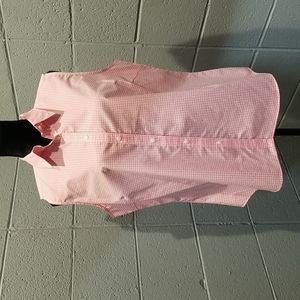 Ralph Lauren No-iron pink gingham sleeveless top